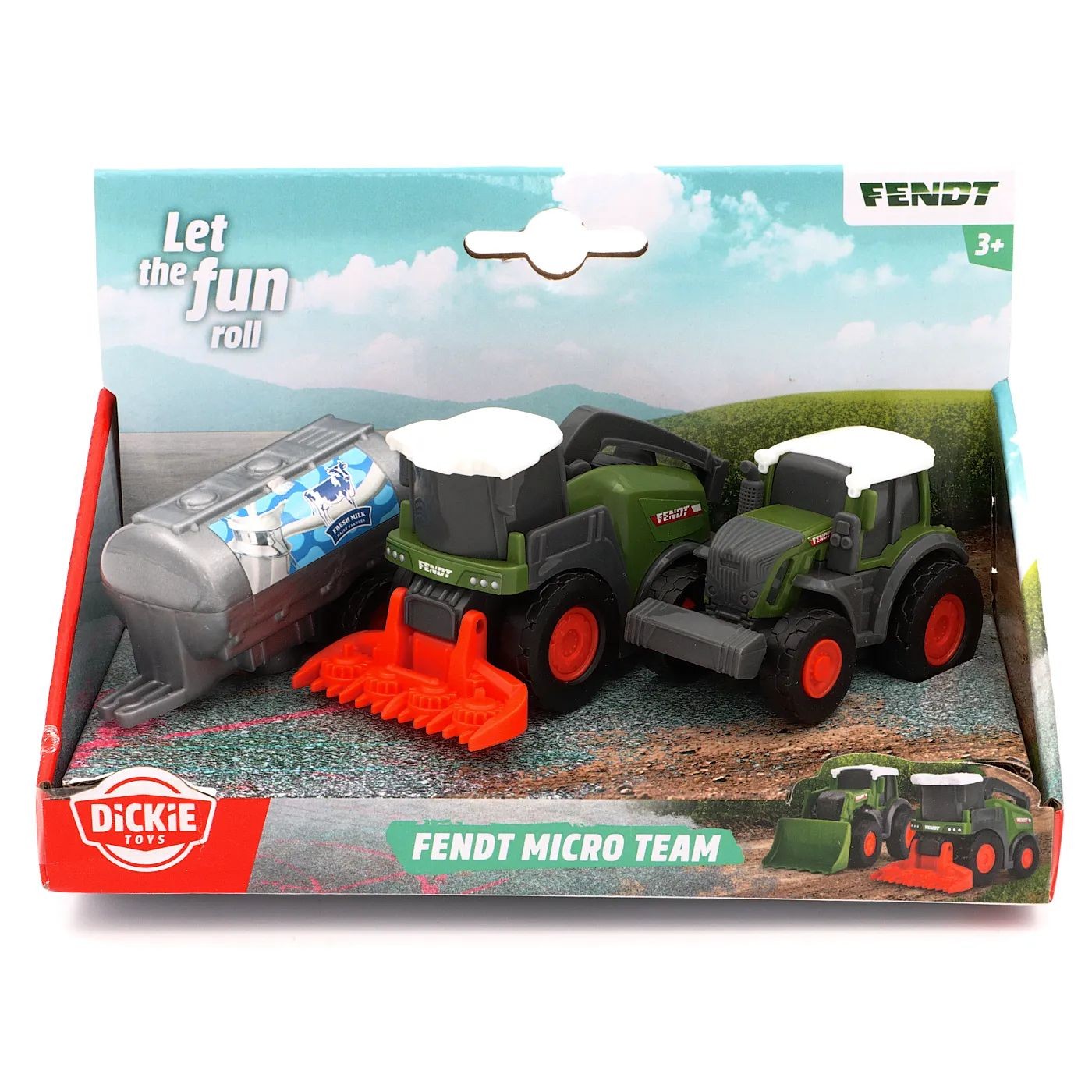 Läs mer om Jordbruksfordon - Fendt Micro Team - Set 3 - Dickie Toys