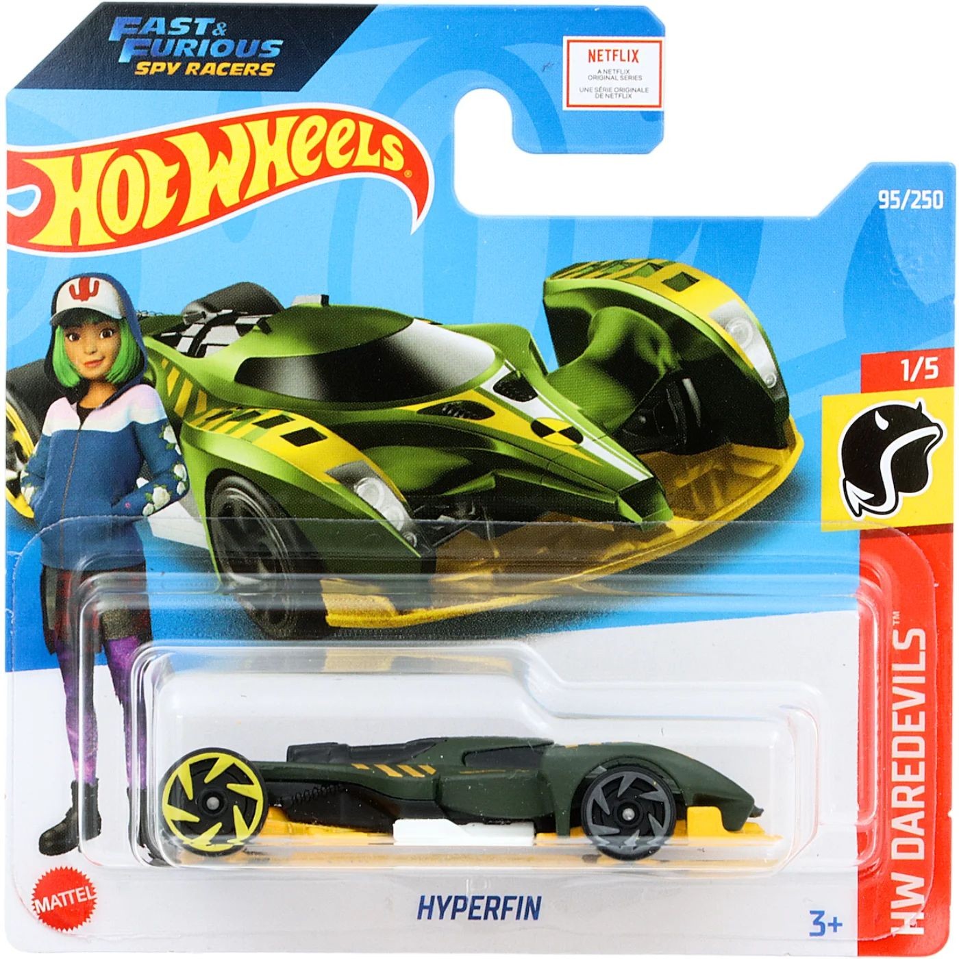 Hyperfin – HW Daredevils – Grön – Hot Wheels