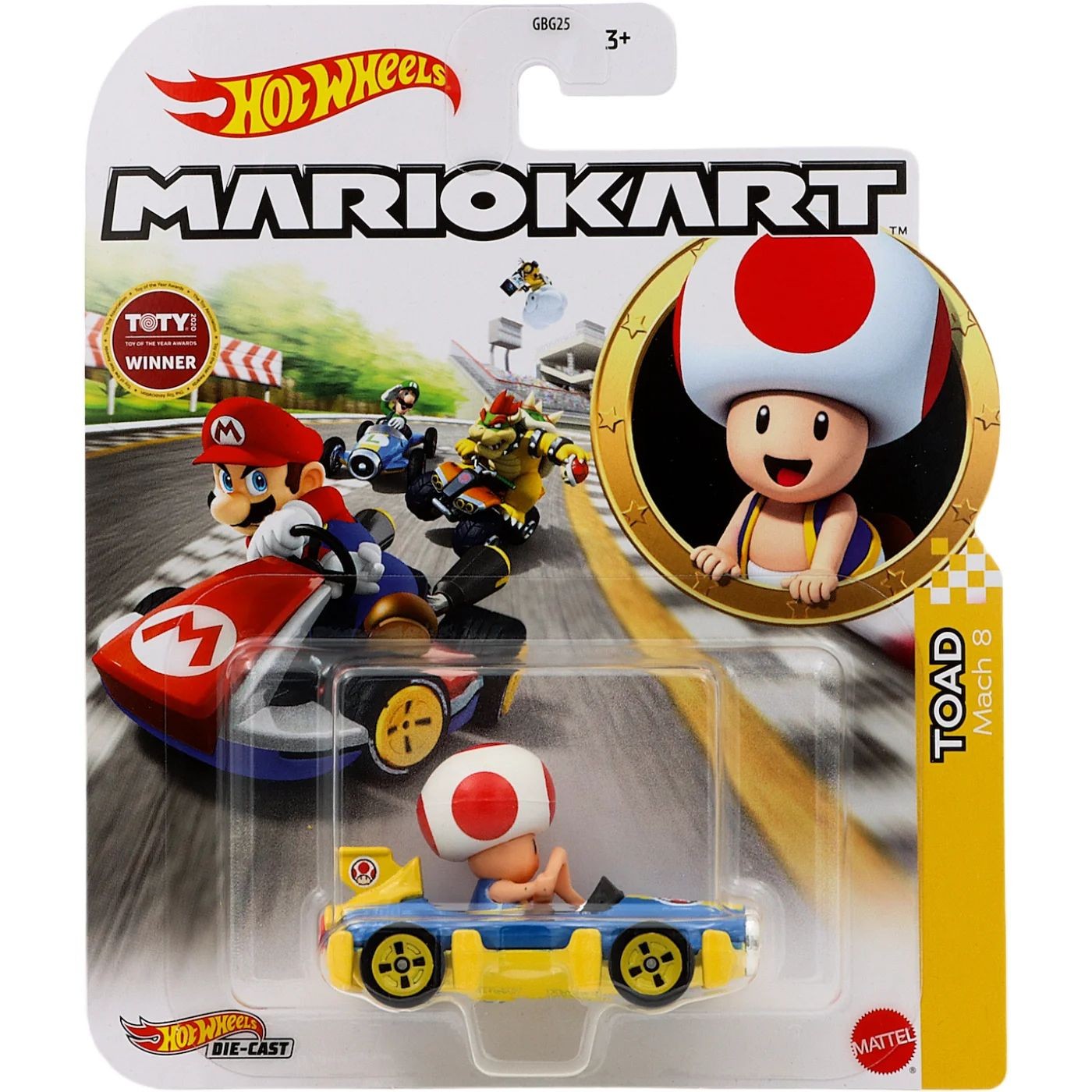 Läs mer om Toad - Mach 8 - Mario Kart - Hot Wheels