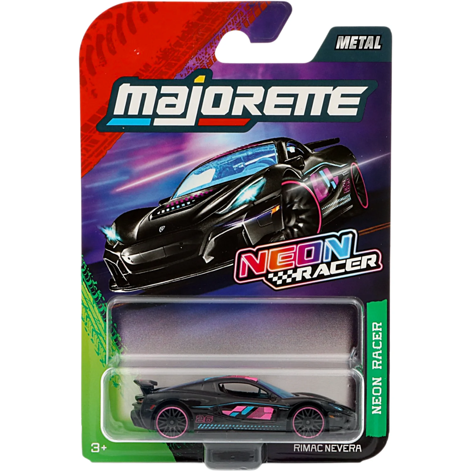 Rimac Nevera - Neon Racer Premium Cars - Majorette - 7 cm