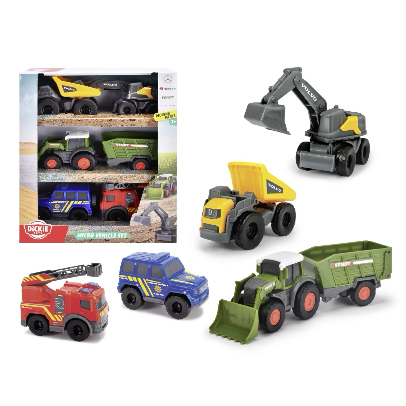Micro Vehicle Set - Arbetsfordon - Dickie Toys