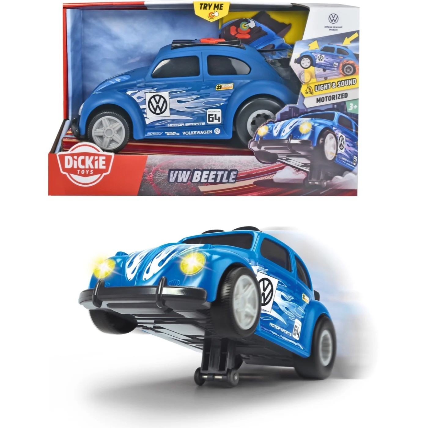 Läs mer om VW Beetle - Blå - Wheelie Raiders - Dickie Toys