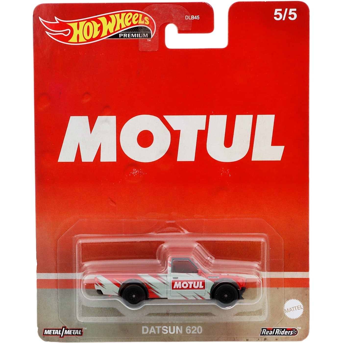 Läs mer om SKADAD FÖRPACKNING - Datsun 620 - Motul - Vintage Oil - Hot Wheels